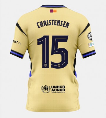 Barcelona Andreas Christensen #15 Udebanetrøje 2025-26 Kortærmet